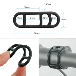 10/5/2pcs Gel Band for Bicycle Headlight Rear Lamp Handlebar Post Mount LED Light Torch Holder Bungee Stretch Rubber Straps