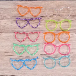 Copas descartáveis canudos 20 óculos engraçados DIY