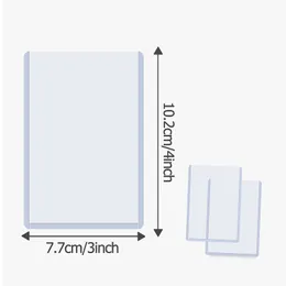 20/5pcs Clear Card Sleeves Kids Card Card Plastic Protector Holder Sports Football Cards Hard Cover Cover Home Storage Organizer