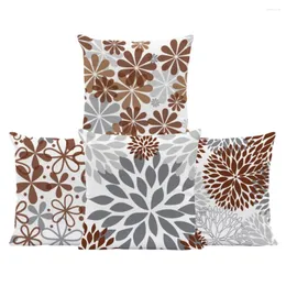 Travesseiro de travesseiro Flores Retângulo de Flores Têxteis Casa Flores Espalhadas Cobrar Sofá Decoração de Sofá 45 45cm
