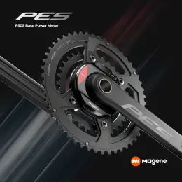 Magene PES P505 Power Meter Base Cadence Balance Balance Ant+ стальный шпиндель Цепочка для Shimano SRAM 4 Bolt 110BCD 24 мм