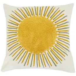 Pillow Case Sunflower Plush Cushion Cover Comfortable Decoration Pure Cotton Cushion Cover