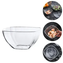 Tigelas tigela tigela de salada Cereal de arroz transparente que serve legumes mistura sopa ramen macarrão frutas prato de prato para cozinha em casa 24cm