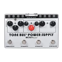 Mosky Tone Bus+Power Supply Lectric Guitar Combined Effect Compressor Tube Overdrive Ultimate 8分離DC 9V DJ機器