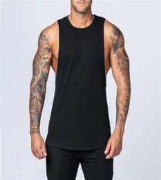 Новый сплошной спортивные спортивные жилеты Men Men Fitness Top Top Top Gym Drube Trawout Singlets Muscle Tank Top Top Clot9286261