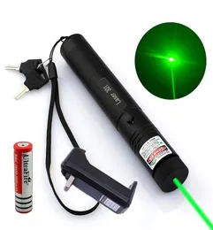 10 -mile Military Green Laser Pointer Pen 5 MW 532nm leistungsstarke Katze Toy18650 Batterycharger6978634