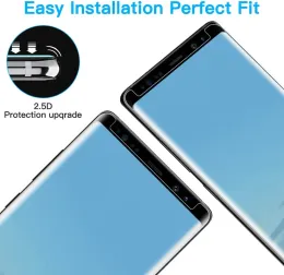 1/4pcs 3d زجاجي مُسخن لـ Samsung Galaxy Note 8 شاشة الزجاج