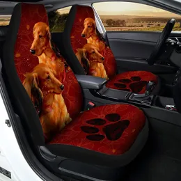 Dachshund Car Seats Covers Custom Car Interior Accessories Подарки для любителей собак, упаковка из 2 универсальных защитных крышков переднего сиденья