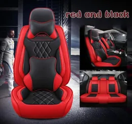 Universal Car Mat Leather Seat Cushion för Honda Accord Fit CRV XRV Crider City Fit De flesta sedan SUV Full Set Protection Car Seat CO2132336