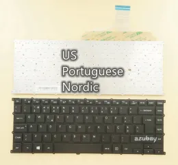 Keyboje Portugalskie nordyckie szwedzka fińska duńska klawiatura dla Samsung ativ Book 9 NP930X5J NP940X5J 930X5J 940X5J,