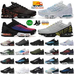 2024 TN sintonizzato TN Plus III MENS DONNE SCARPE RUNCARE TN3 Designer Triple Bianco Black Black 25 ° Anniversario Sneaker Sports Halloween Sneaker Laser Blue Tnplus TNS OUTDOOR Big Taglia 12