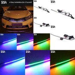 TCART впускной решетки динамический светодиодный RGB 7Color Lights для Toyota Avensis T25 Land Cruiser Prado 150 Prius Chr Corolla аксессуары