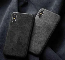 حالات الهاتف الخليوي ، حقيبة alcantara الإيطالية لـ iPhone 11 Pro Max 12 14 13 Mini SE3 6 7 8 Plus Suede Leather Case for iPhone XS MAX XR6343653