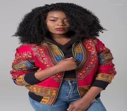 Darsjucbd 2018 Sexy Indie Folk Womens Giacca cappotto Dashiki African Stampato Bomber Giacca autunnale New11635699