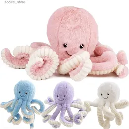 Gefüllte Plüschtiere 1pc 18-80 cm niedliche Oktopus Plüschspielzeug ausgestopft Simulation Oktopus Aniamls Cudding Doll Plushie Sea Animal Toy für Kinder Weihnachtsgeschenk L411