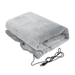 Decken wiederaufladbare beheizte Decken Reise 5 -V -Maschine Waschbar gemütlich weiche Flanell Wearable USB Elektrik