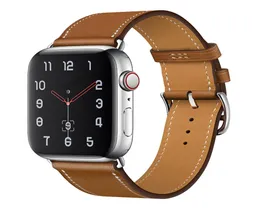 Läderrem för klockband 44mm 40mm 38mm 42mm iwatch enkelturarmband Watch 5 4 3 SE 66061547