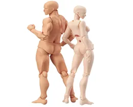 1 Set Drawing Figures for Artists Action Figure Modello Mannequin Human Man and Woman Set Toy Figure Figure Figura 7627347