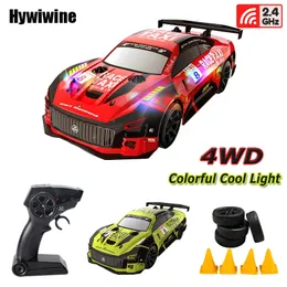 24G Drift RC Car 4WD RC Toy Remote Control GTR veículo Flash Racing Toys for Child Kid Christmas Gifts 240327