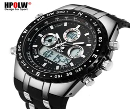 Men039S luksusowy analogowy kwarc cyfrowy zegarek nowa marka HPOLW Casual Watch Men G Style Waterproof Sports Military Shock Watches CJ8560841