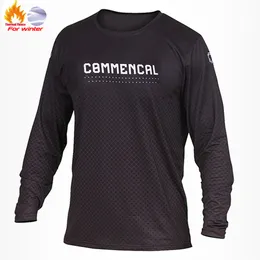 2023 Commencal Sports Team Moto Moto Bicycle Jersey Mtb New Cycling Downhill T-Shirt Winter Long Sleeves Motocross Jersey Warm Jersey