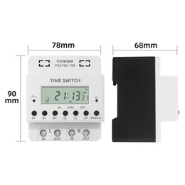 Timer 220V 60A-100A, Digital Timer Switch Relay, Weekly 7 Days Electronic Programmable Timer