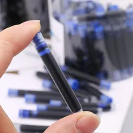 100pcs Jinhao Universal Black Blue Fountain Pen Pen Pen Cybetridges 2,6 mm Wkładki