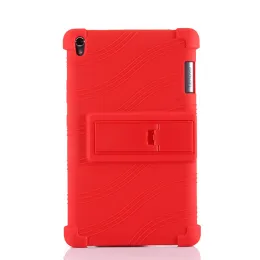 Case Soft Silicon TPU tylna okładka Stojak na Lenovo Tab 3 Tab3 8 Plus P8 TB8703 TB 8703F TB8703X TB8703N 8 -calowy tabletka