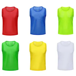1pc de coletes de futebol de futebol camisetas esportivas entre coletes de malha solteiros de treinamento esportivo de basquete para adultos 160-210 lbs 175cm