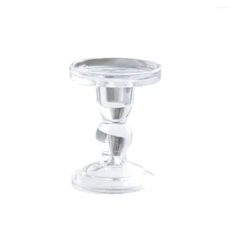 Candle Holders Glass Holder Transparent Candlestick Wedding Fashion Decoration S.