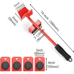 5 pezzi per mobili pesanti Sollevaggio di sollevatore di sollevatore di trasporto mobili mobili mobili mobili set rimozione strumento di supporto per mobili in movimento mobili in movimento