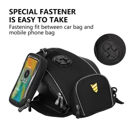 RZAHUAHU Fuel Tank Bag Screen Touch Phone Holder Motorcycle Bag Toolkit Storage Quick Release Handbag Riding Accessories