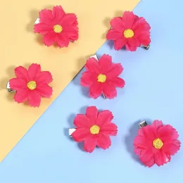 6pcs mini Daisy Hair Clip Sweet Flower Duckbill Barrettes для женщин девочек шпиль