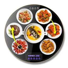 Dispensers 60CM Meal Insulation Board Household Intelligent Hot Chopping Board Round Multifunction Turntable Electric kitchen appliances