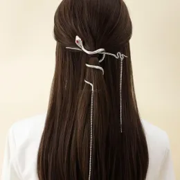 Temperament skręć węża kształt frędzki pin hair new chiński styl hair Pins Wedding Hair Akcesoria dla kobiet
