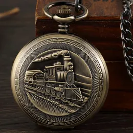 Orologio da tasca al quarzo vintage con drago cinese in bronzo Pffee