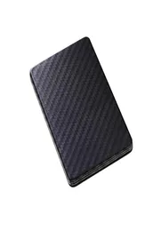 Neue gestreifte schwarze Imitation Kohlefaser -Magnetkartenabdeckung Carbon Faserstil Wallet Card Package Langable Karten Brieftet4094202