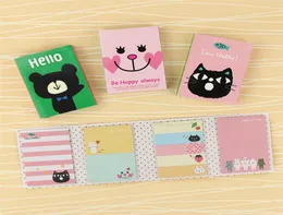 Kawaii 4 складная панель Memo 1 PC Sticky Note Memo notepad закладка подарки канцелярские принадлежности милая наклейка5583545