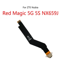USB ładowanie złącza złącza Port Flex kabel dla ZTE Nubia Red Magic 5S 5G NX659J 6 Pro NX669J 6S 6R NX666J 7 NX679J NX709