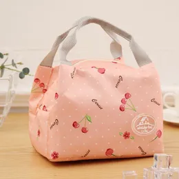 new 2024 Lunch Bag Insulated Cold Stripe Picnic Carry Case Thermal Portable Lunch Box Bento Pouch Lunch Container Food Storage Bags- for - -