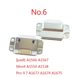 5-10pcs iPad를위한 USB 충전 커넥터 5 6 Air Pro 9.7 10.5 12.9 미니 1 2 3 4 A1673 A1566 A1474 A1538 A1822 A1893 충전기 포트