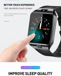 Digital Touch Screen Smart Watch DZ09 Q18 Bracelet Camera Bluetooth-compatible WristWatch SIM Card Smartwatch IOS Android Phones