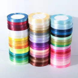 25 yards/roll Silk Satin Ribbons For Crafts Bow Handmade Diy Gift Wrap Party Wedding Decorative 6mm 10mm 15mm 20mm 25mm 40mm 50mm