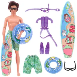 Accessori per bambole Barbies Scapa da sci Snowboard Ken immersioni da nuoto giocattoli in plastica adatti per 11,8 pollici, 30 cm Ken, Girl's PlayToyGift