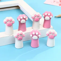 1 Piece Lytwtw's Kawaii Cat Paw Student Stationery School Office Supplies Children Erasers For Kids Gift Pencil Rubber Eraser