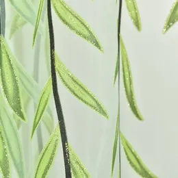 2 pannelli salsino verde foglie tende per tende design trasparente pattern del pannello voile tende per finestre della stanza tessili per la casa