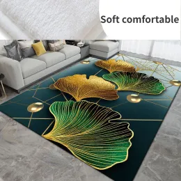 Wysoka elastyczność dywanika do salonu złoto w stylu nordyckim lobby sypialnia dywan duży obszar krótki aksamitne maty podłogowe puszyste dywany