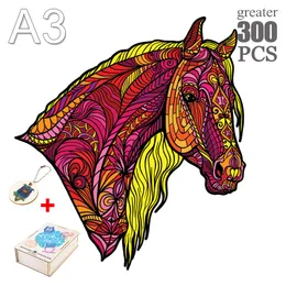 Unique Animal Shape 3d Wooden Puzzle For Adults And Kids Jigsaw Wooden Puzzles Gifts Family Interactive Games Leisure Time Toys