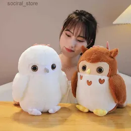 Fyllda plyschdjur Cartoon Simulation Owl Doll Cute White Snowy Owl Doll Plush Toy Boys and Girls Children Gift Factory Price L411