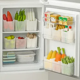 ثلاجة منظم الثلاجة الجانبية المنظم مربع صندوق فرز المطبخ المنزلي المطبخ ينظم صناديق المطبخ
